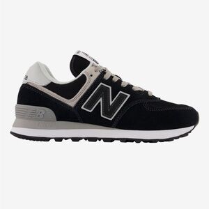 New Balance 574 Sneakers | Black, Grey & White